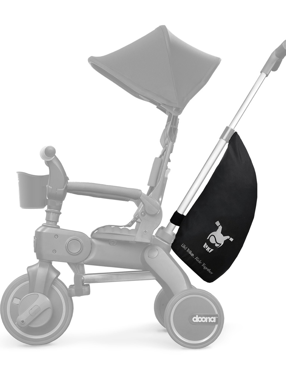 Kids Black Utility Bag for Doona Trike
